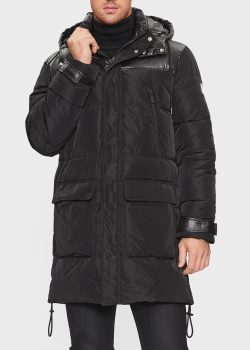 Черная парка Karl Lagerfeld с объемными карманами, фото